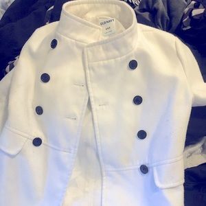 White pea coat size medium women’s